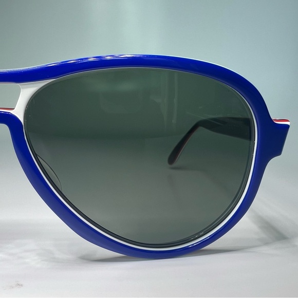 New Vintage B&L RayBan Vagabond G15 Red White Blue Aviator Sunglasses NOS - Picture 9 of 16